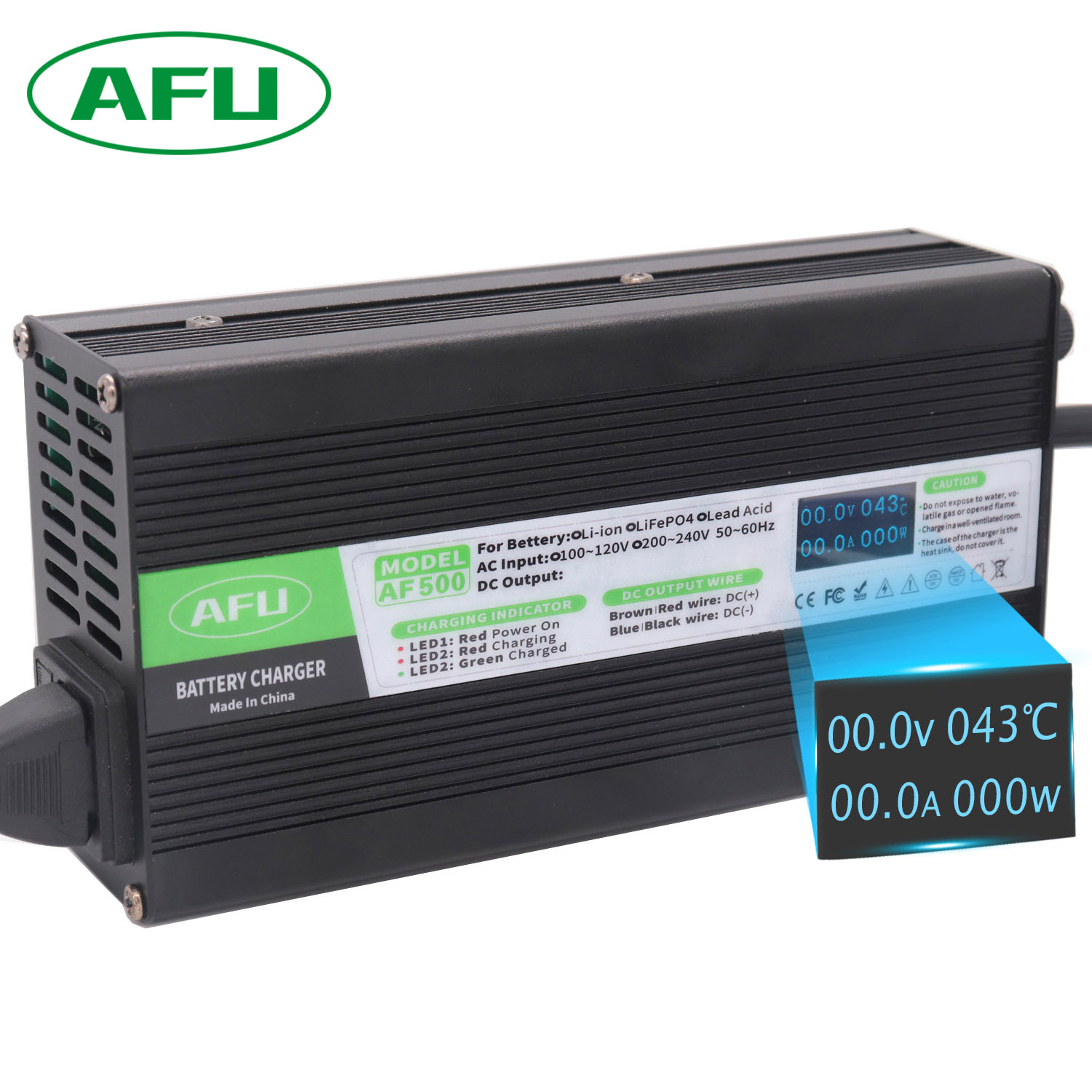84V 20A Smart Charger - شاحن بطارية ليثيوم أيون ذكي مع