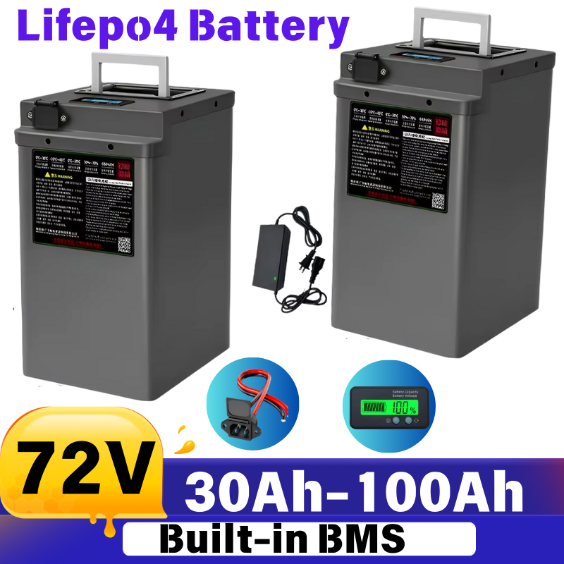بطارية ليثيوم Lifepo4 72 فولت  - مراجعة 72V 40Ah Lifepo4 Battery Pack وسعره