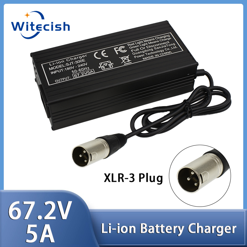 شاحن سريع 60 فولت 67.2 فولت/5  - مراجعة 84V 20A Smart Charger وسعره